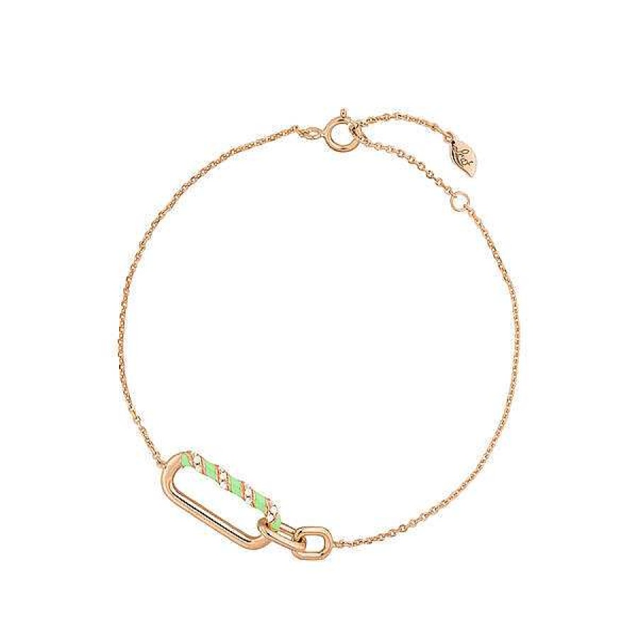 Silberschmuck Leaf Schmuck | Silber Armkette, Rosegold, Neon Twist