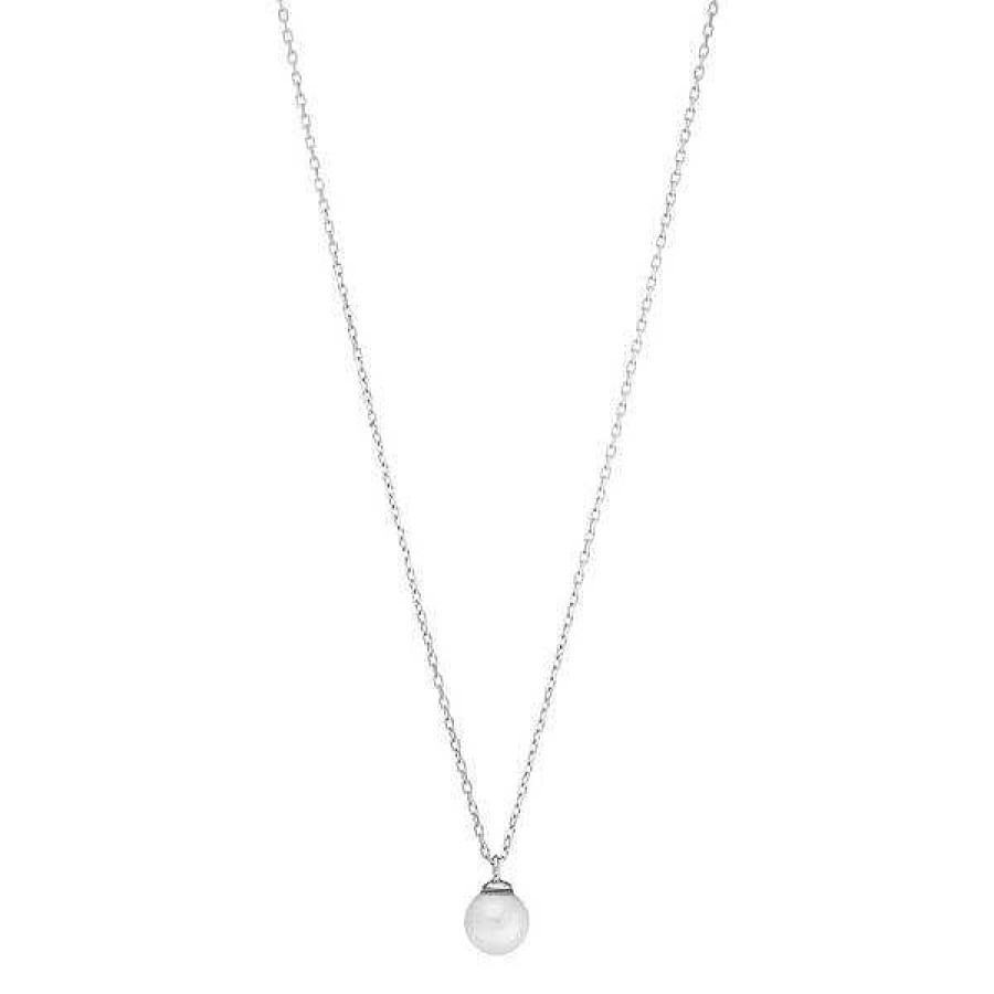 Silberschmuck Leaf Schmuck | Halskette Rain Drop, Perle, 925 Sterlingsilber