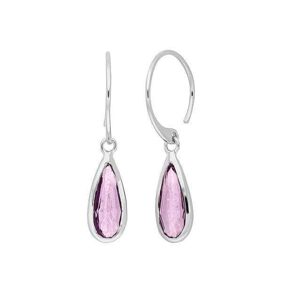 Silberschmuck Leaf Schmuck | Ohrh Nger Gem Drop, Amethyst, 925 Sterlingsilber