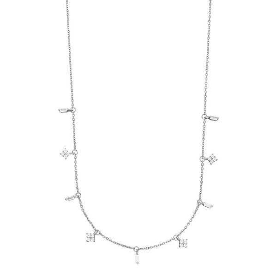 Silberschmuck Leaf Schmuck | Choker Crystal, 925 Sterlingsilber