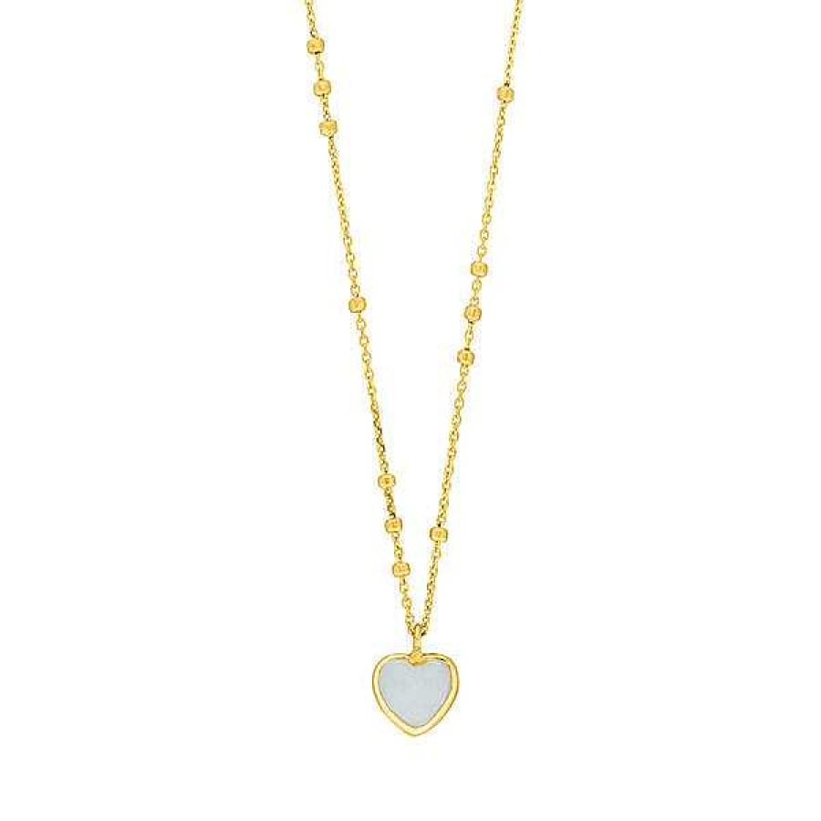 Silberschmuck Leaf Schmuck | Halskette Valentine, Gelbgold