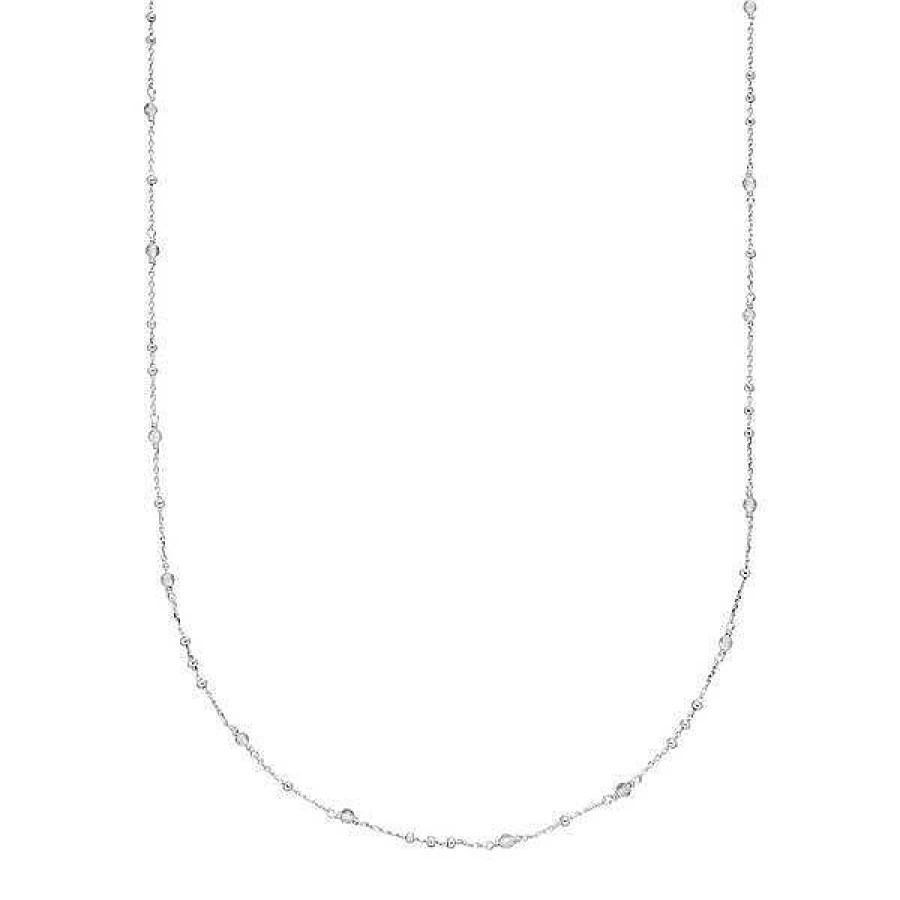 Silberschmuck Leaf Schmuck | Halskette Flying Gems, Labradorit, 90Cm, 925 Sterlingsilber