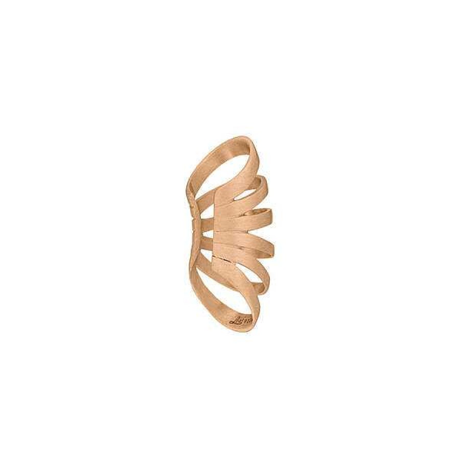 Silberschmuck Leaf Schmuck | Earcuff Rock, 18 K Rosegold Vergoldet