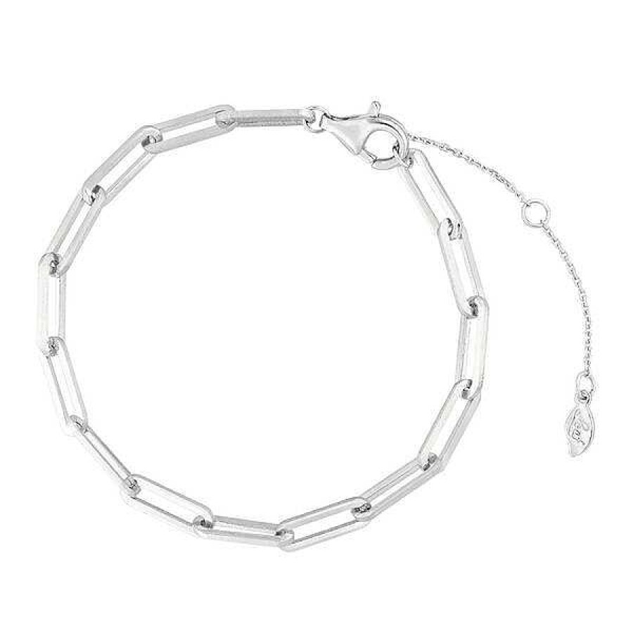 Silberschmuck Leaf Schmuck | Armkette Square, 925 Sterlingsilber