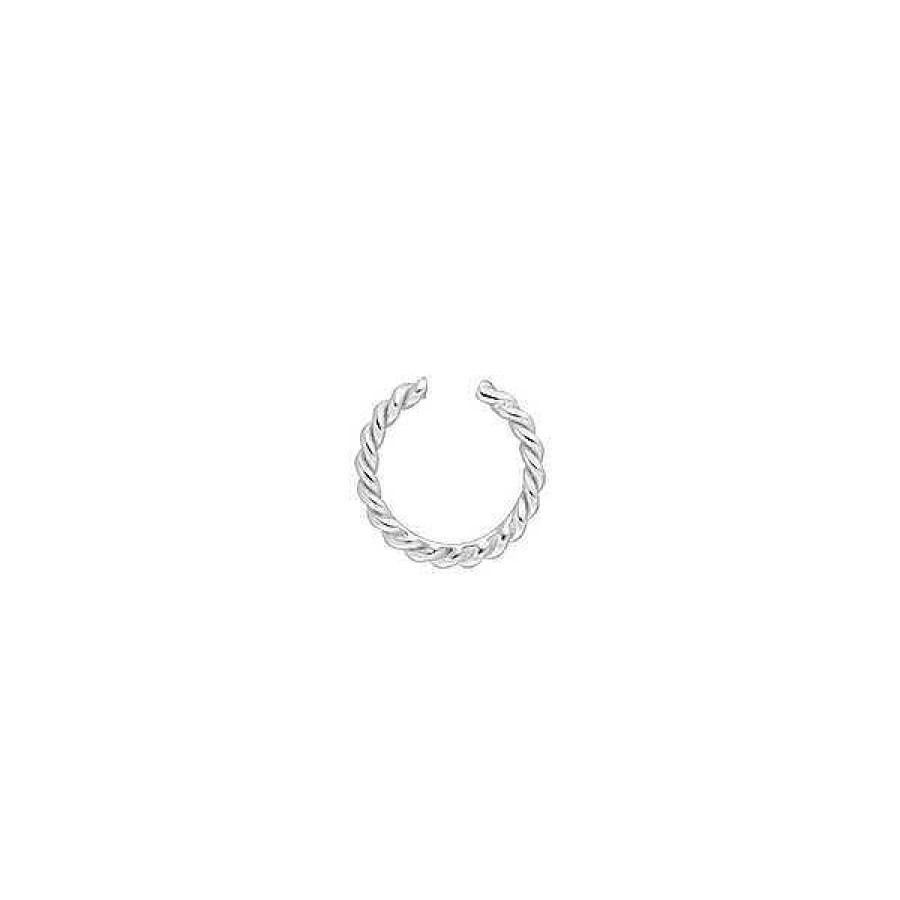 Silberschmuck Leaf Schmuck | Earcuff Rope, 10 Mm, 925 Sterlingsilber