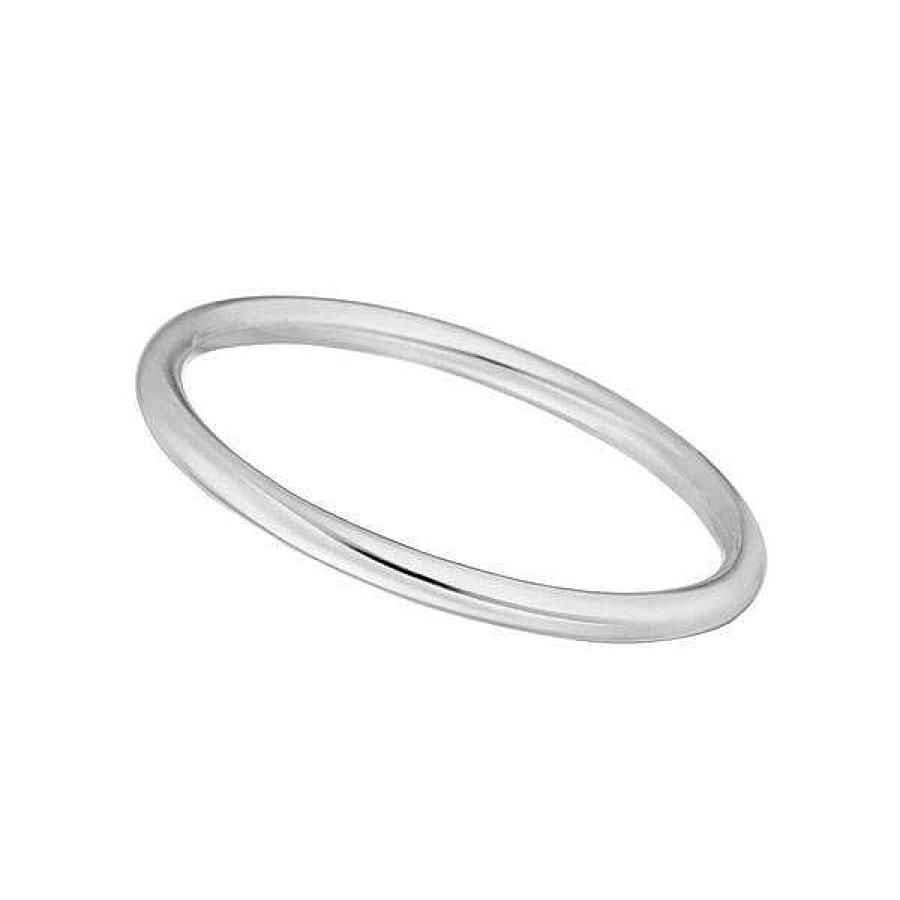 Silberschmuck Leaf Schmuck | Stacking Ring Basic, 925 Sterlingsilber, Gr E 50