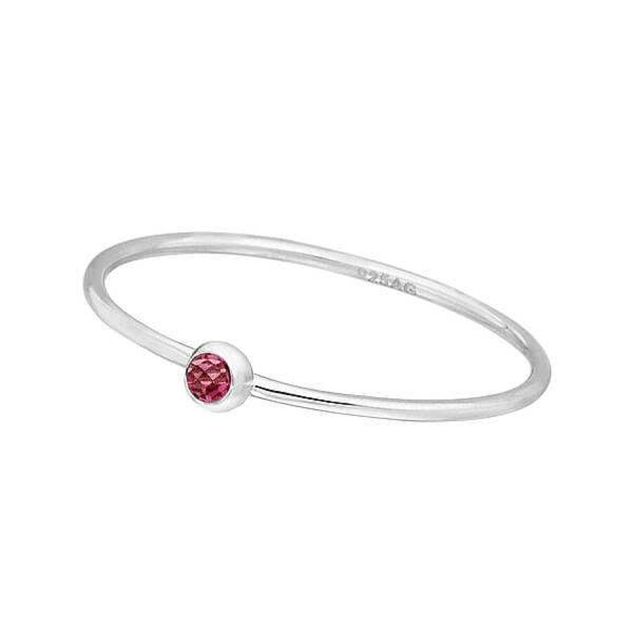 Silberschmuck Leaf Schmuck | Ring Solitaire, Ruby, 925 Sterlingsilber