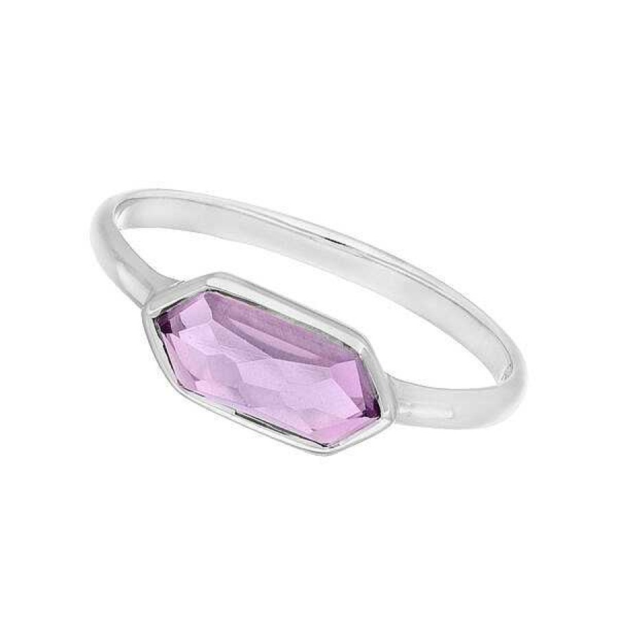 Silberschmuck Leaf Schmuck | Silber Ring, Cube, Amethyst