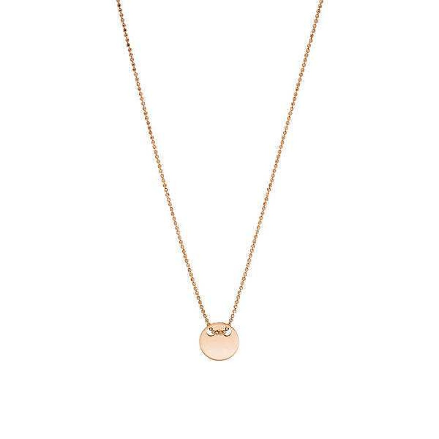 Goldschmuck Leaf Schmuck | Halskette Plate, 14 K Rosegold