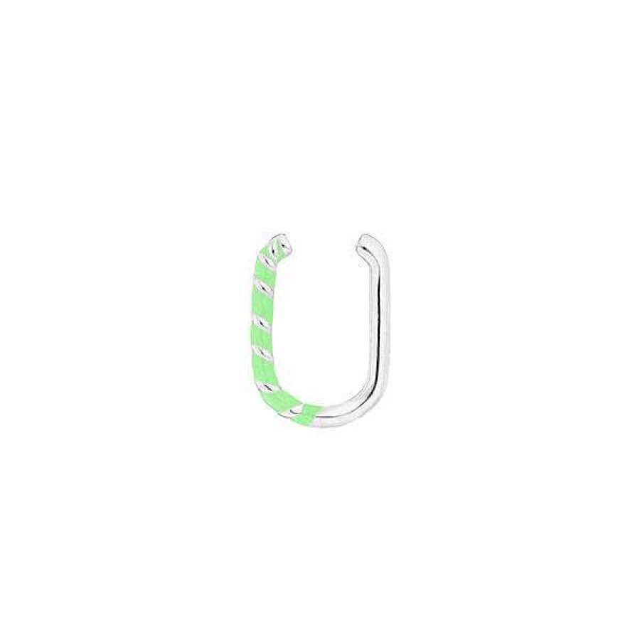 Silberschmuck Leaf Schmuck | Silber Earcuff, Neon Twist