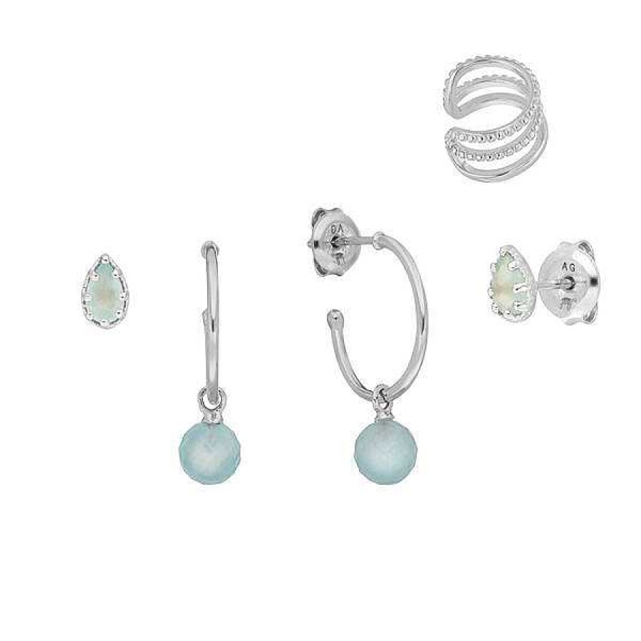 Silberschmuck Leaf Schmuck | Silber Earring Mix "Ocean Dream"