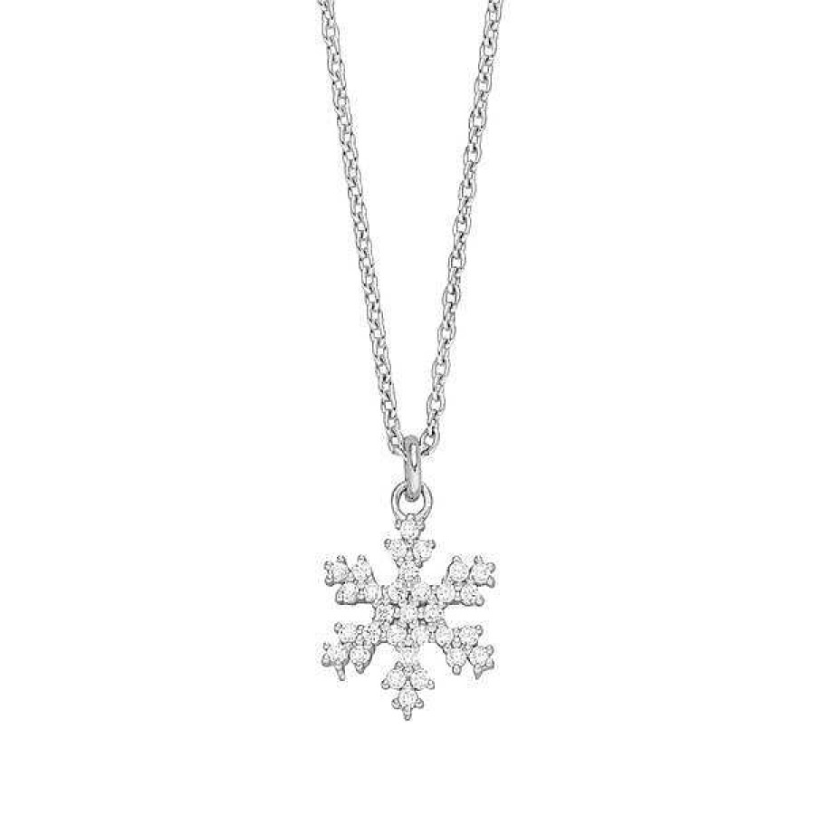 Silberschmuck Leaf Schmuck | Halskette Snowflake, 925 Sterlingsilber