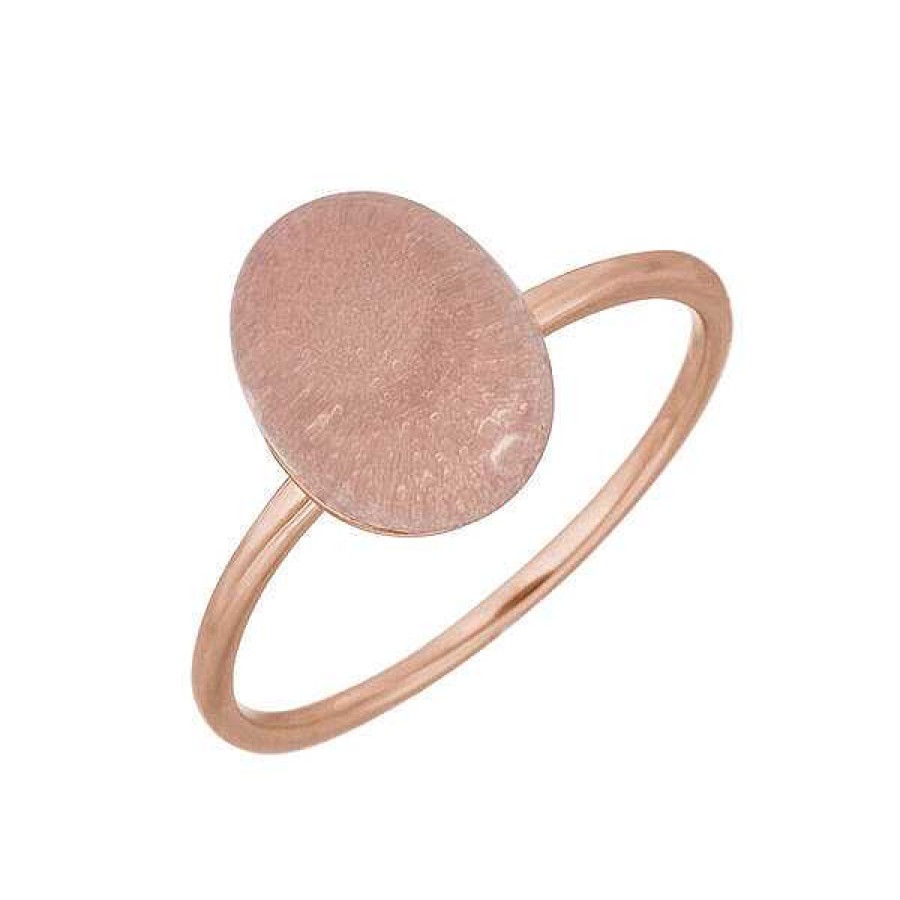 Goldschmuck Leaf Schmuck | Ring Cabochon Ii, 14 K Rosegold, Rosenquarz