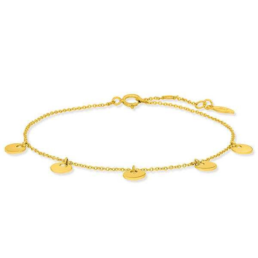 Goldschmuck Leaf Schmuck | Armkette Platelet, 14 K Gelbgold