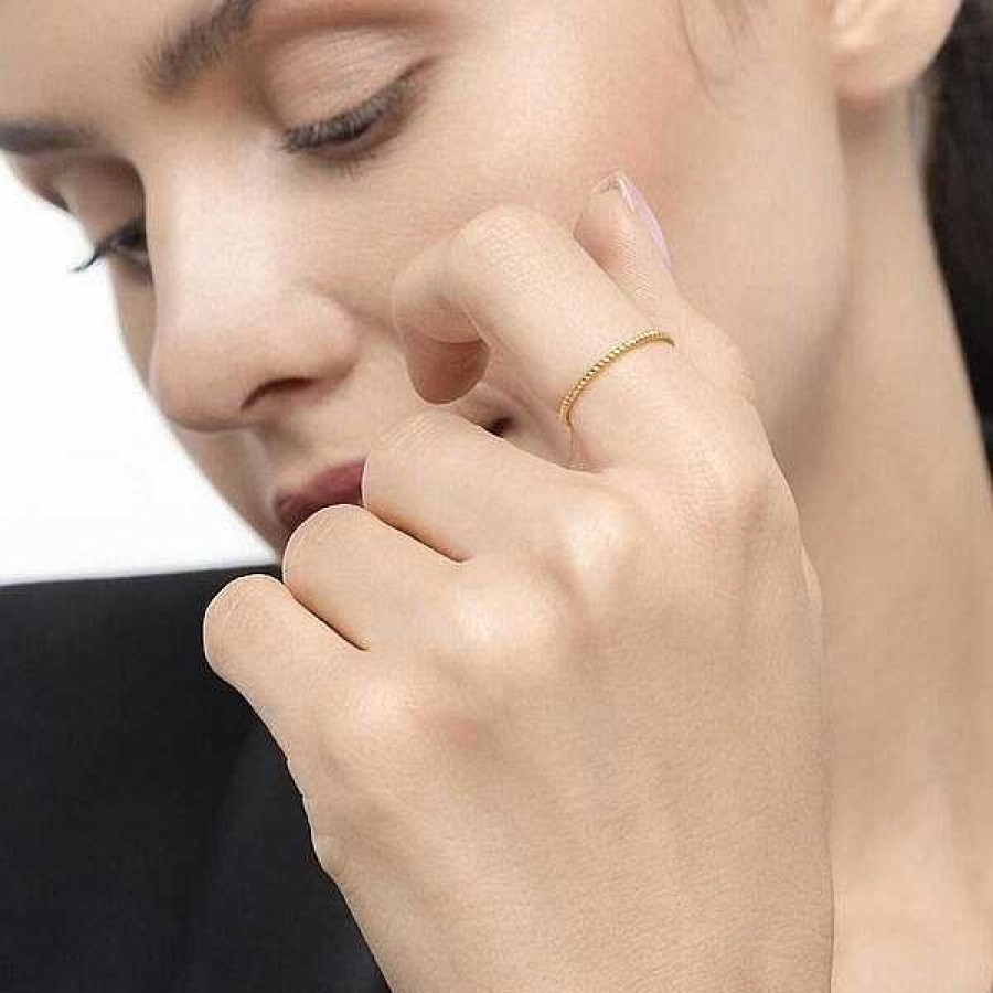 Goldschmuck Leaf Schmuck | Ring Twist, 18 K Gelbgold