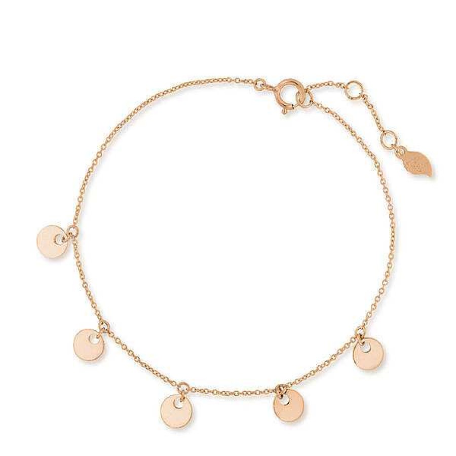 Goldschmuck Leaf Schmuck | Armkette Platelet, 14 K Rosegold