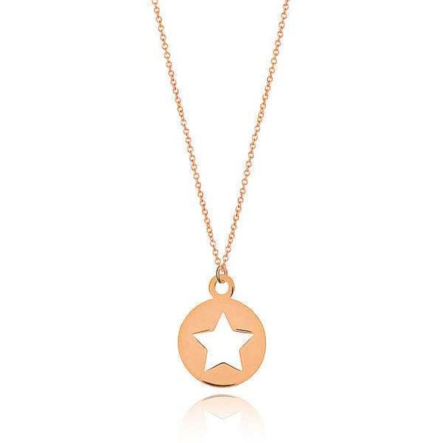 Goldschmuck Leaf Schmuck | Halskette Star, 14K Rosegold