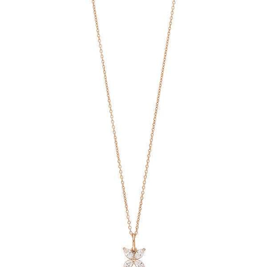 Silberschmuck Leaf Schmuck | Halskette Leaf Flower, Rosegold