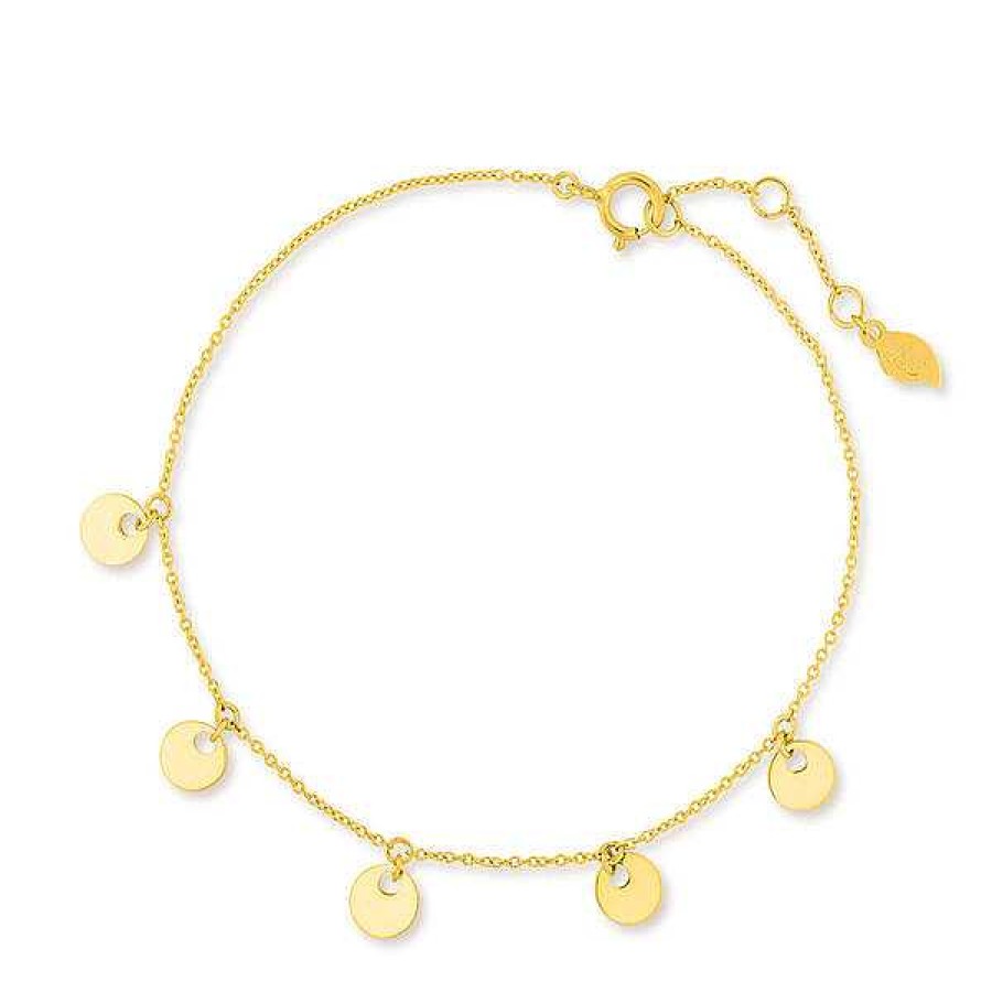 Goldschmuck Leaf Schmuck | Armkette Platelet, 14 K Gelbgold