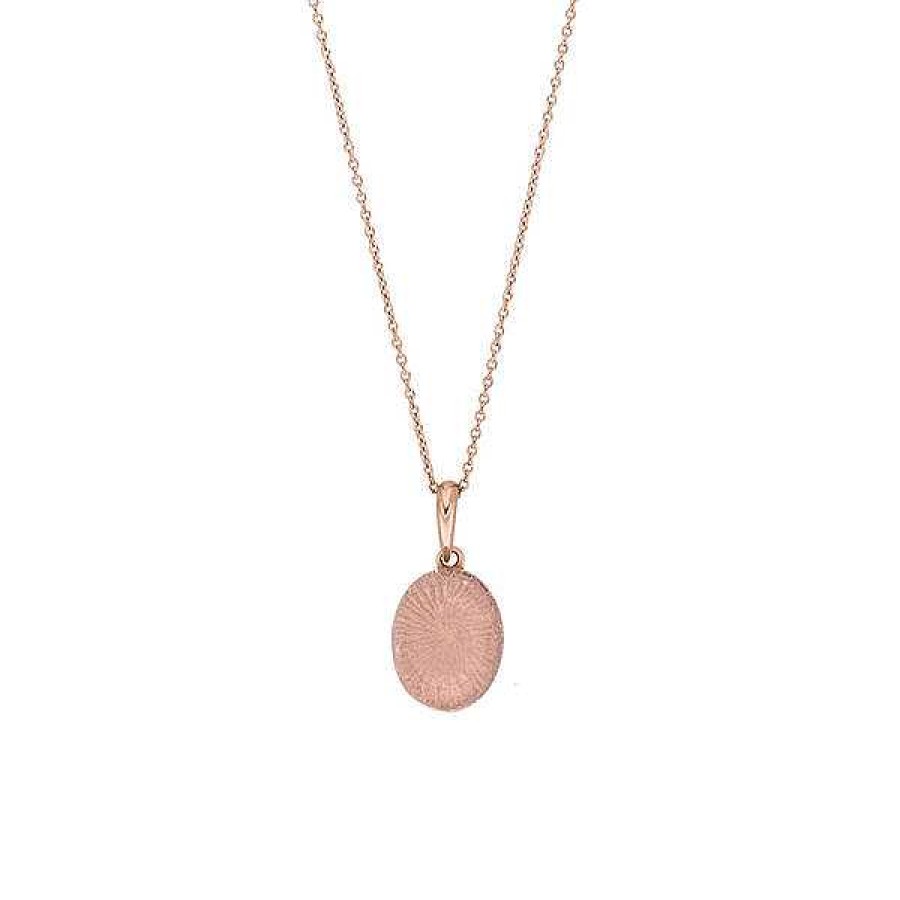 Goldschmuck Leaf Schmuck | Halskette Cabochon Ii, 14 K Rosegold, Rosenquarz